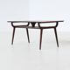Gunni Omann sculptural coffee table rosewood Omann Jun Denmark 1958