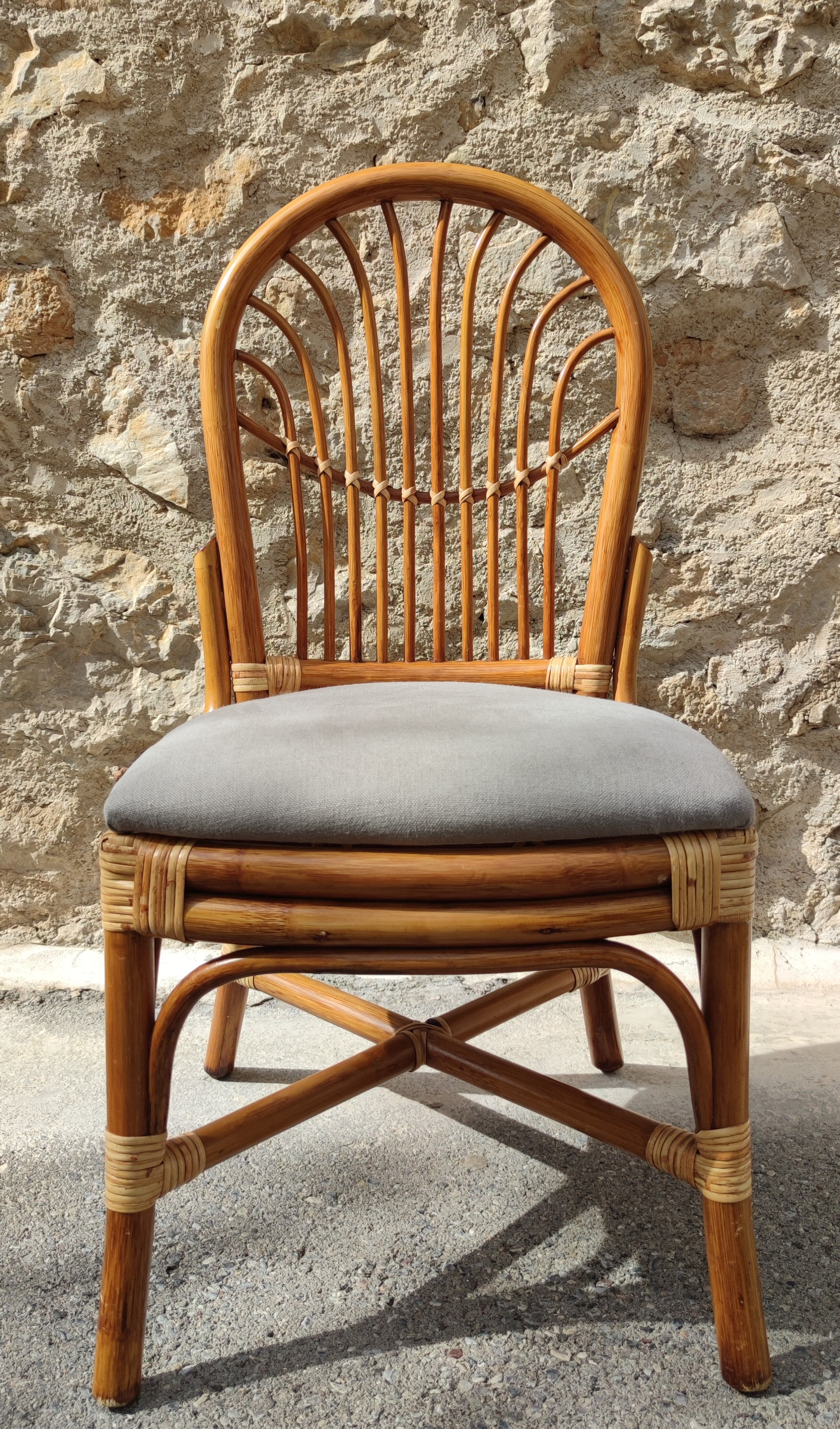 Chaises rotin et bambou