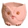 Cache pot owl glazed ceramic white slip earthenware siol Portugal