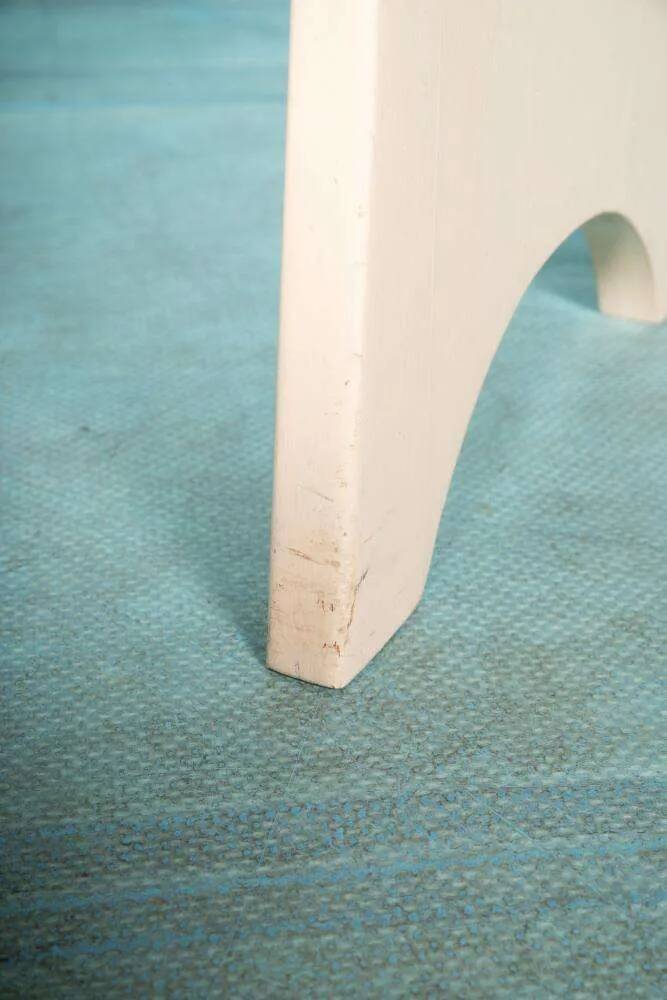 Vintage pine stool, Swedish design by Gilbert Marklund, 1960s.