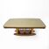 Italian Mid-Century Dining Table with Glass Top and Sculptural Maple Base