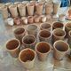 Set of stoneware dishes