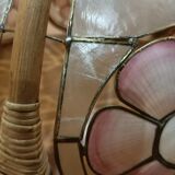 Suspension nacre et bambou