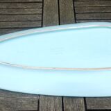 Ceramic dish from the faiencerie of M.B.F.A Pornic model sidonie blue