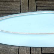 Ceramic dish from the faiencerie of M.B.F.A Pornic model sidonie blue
