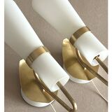 Pair of Mid-Century Glass Sconces