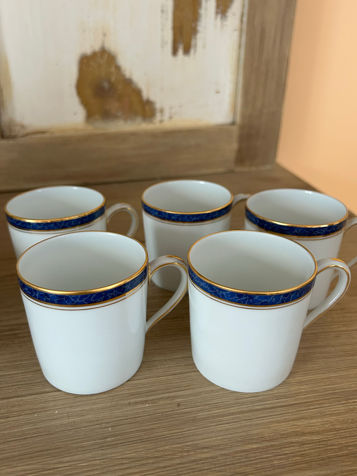 Coffee service CH. Field Haviland Limoges - 5 cups + saucers
