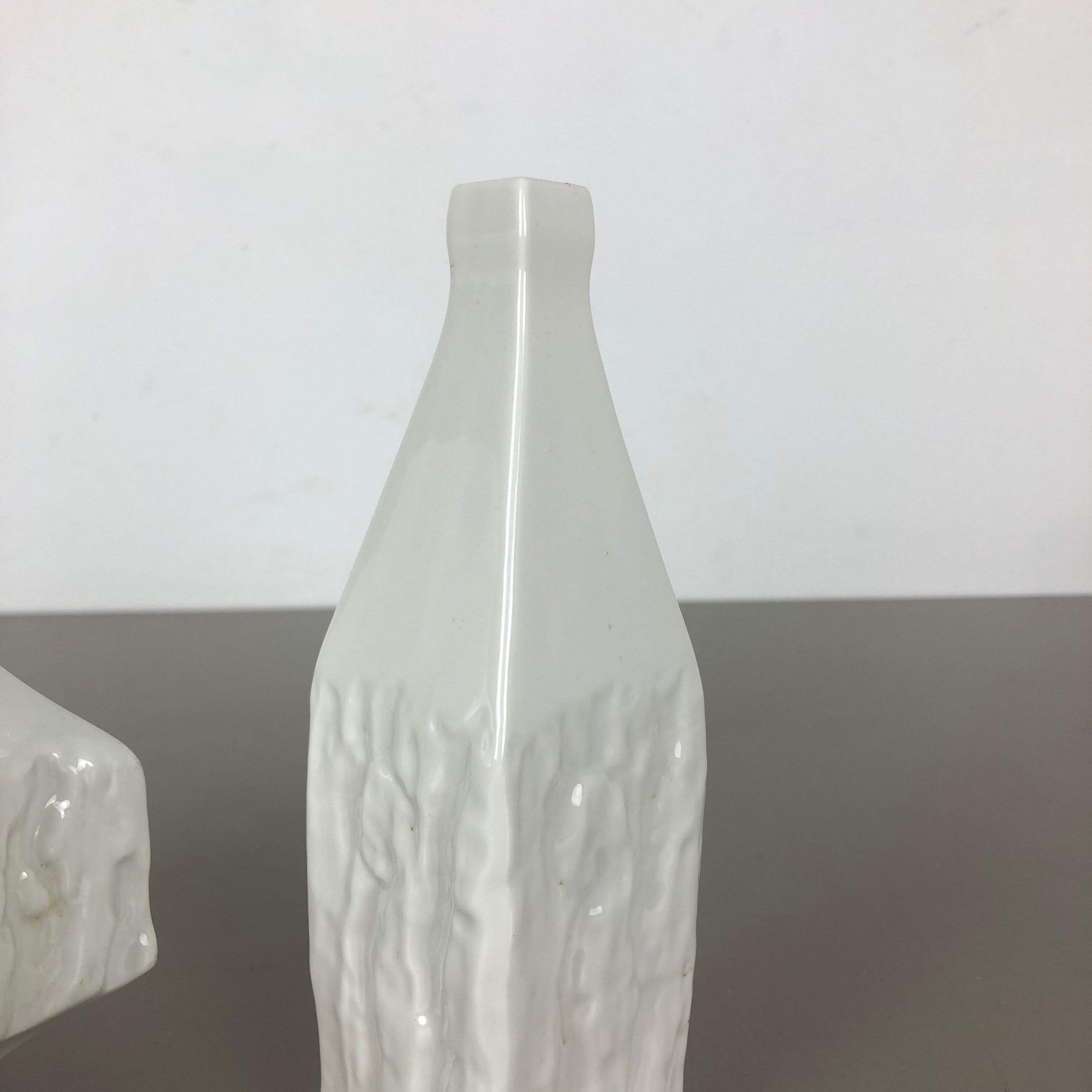 Set of 2 modernist 1960s vase sculptures Peter Müller for Sgrafo Modern, Germany