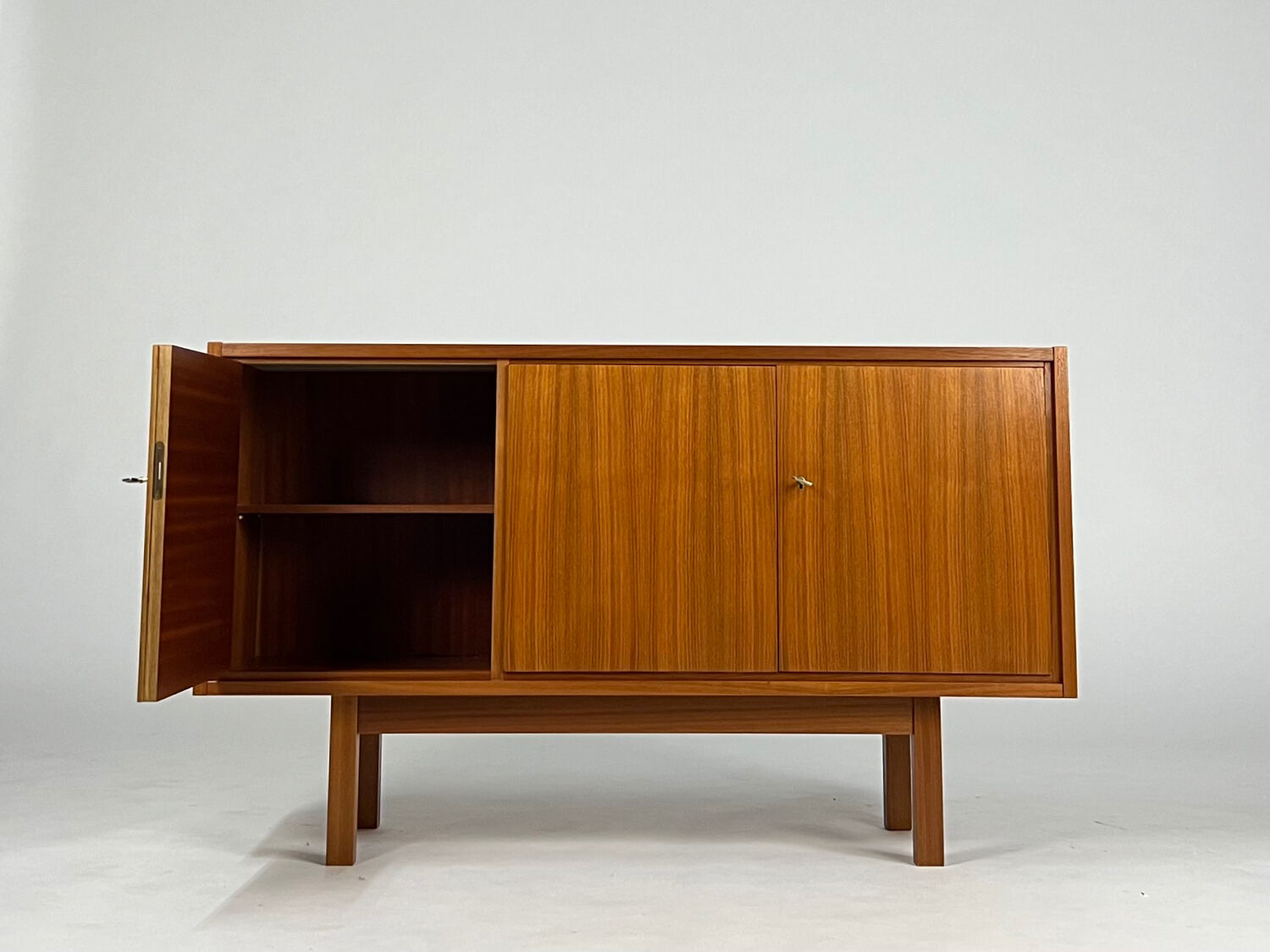Vintage teak sideboard HiFi cabinet 60s 70s mid-century cupboard