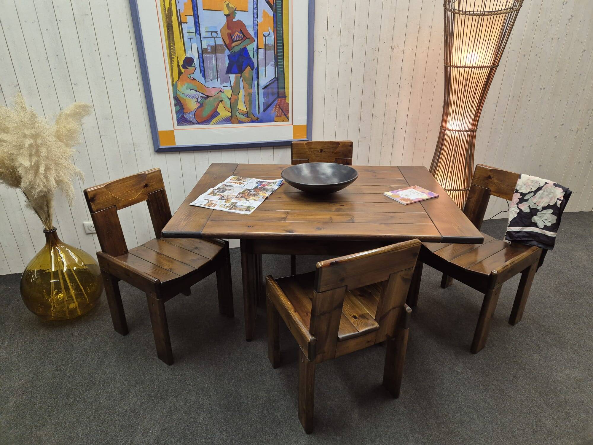 Silvio Coppola table and chair set