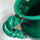 Vase vert Vallauris vintage anses torsadées