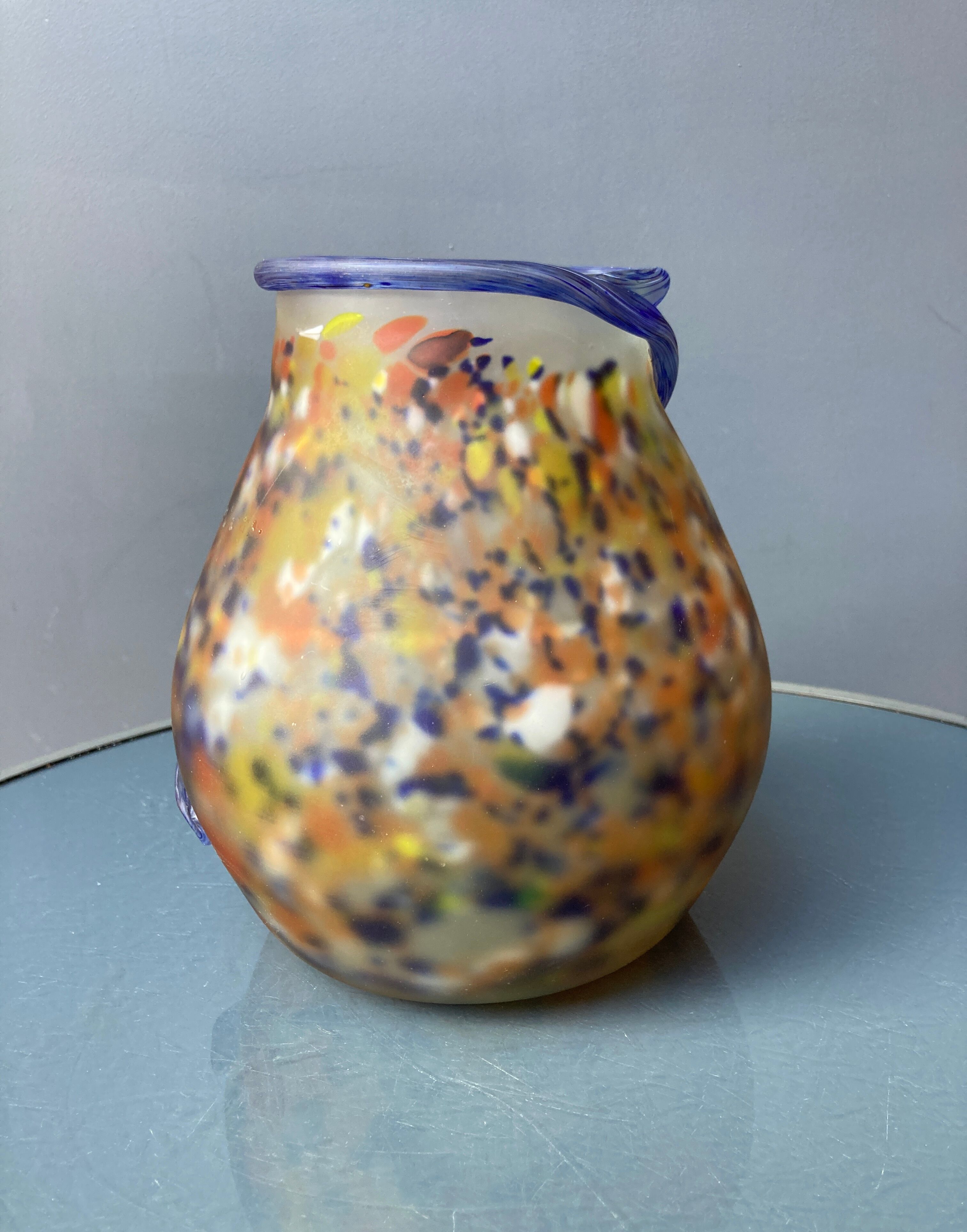 Art Deco vase in glass paste - Muller Frères Luneville