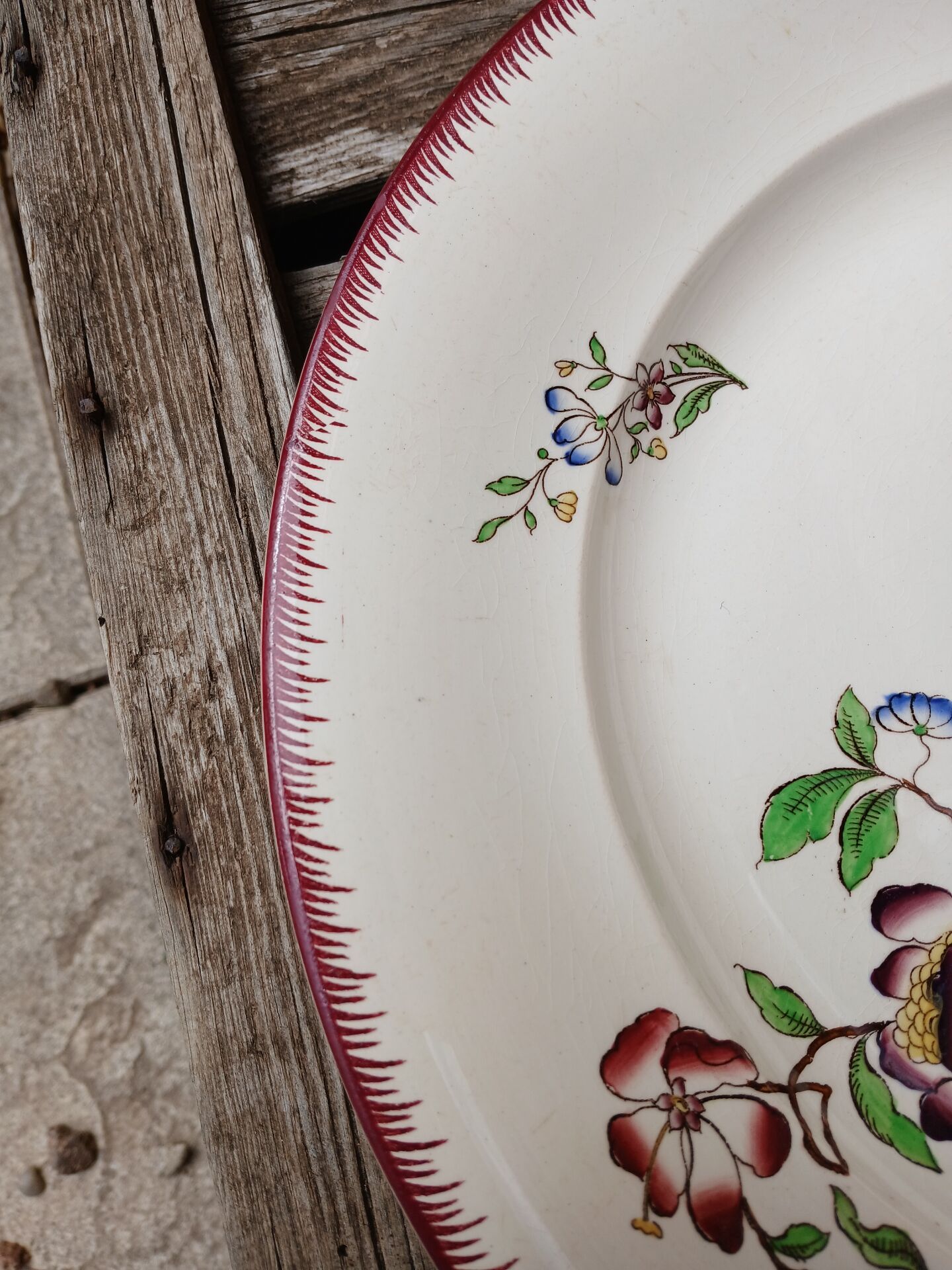 Old plate U&C Sarreguemines