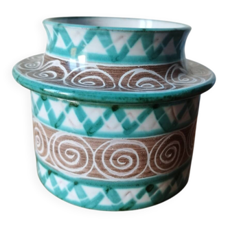 Water butter dish in ceramic – Robert Picault, Vallauris – Signed