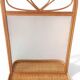 Mid Century French Riviera Rattan and Wicker Mirror With Shelf, Spain, 1960s–70s