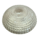 Large round wall lamp ceiling light in transparent vintage glass from the 1970s.