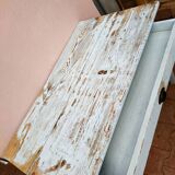 Pastel blue farm table