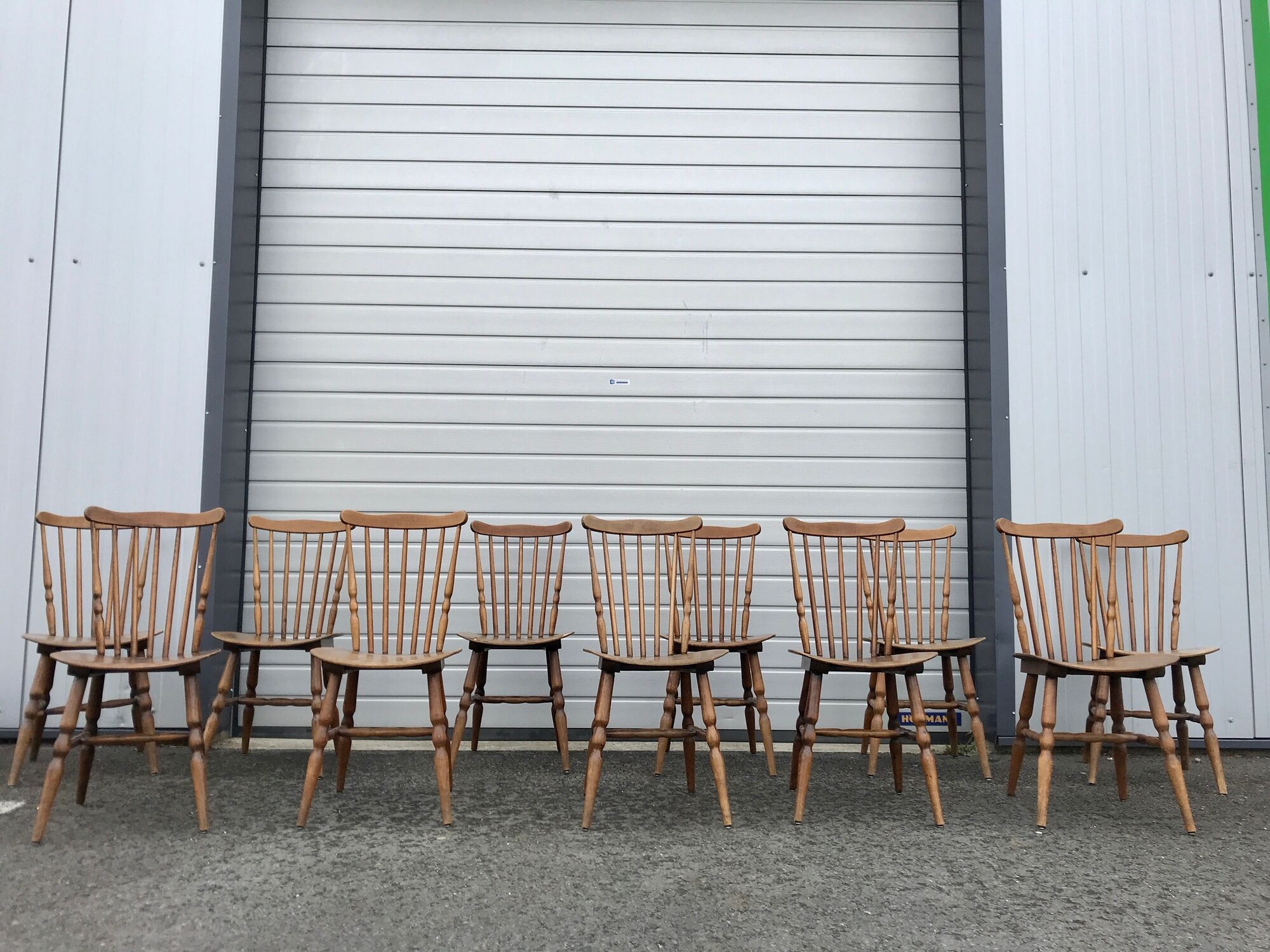 10 bistro chairs troquet "menuet" baumann 1970