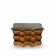 antique walnut serpentine commode