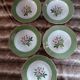 5 assiettes creuses anciennes Lunéville K&G 