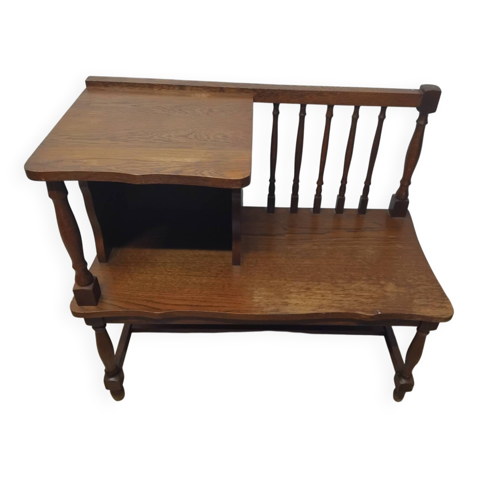 Antique vintage telephone bench furniture
