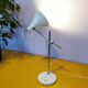 Articulated lamp in white lacquered steel and chrome, 1970.