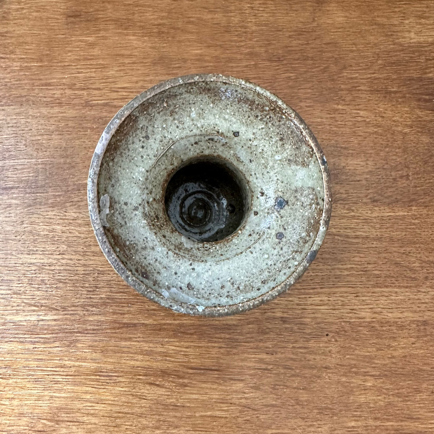 Pyrite stoneware candle holder
