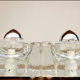 Deux appliques en verre coulé