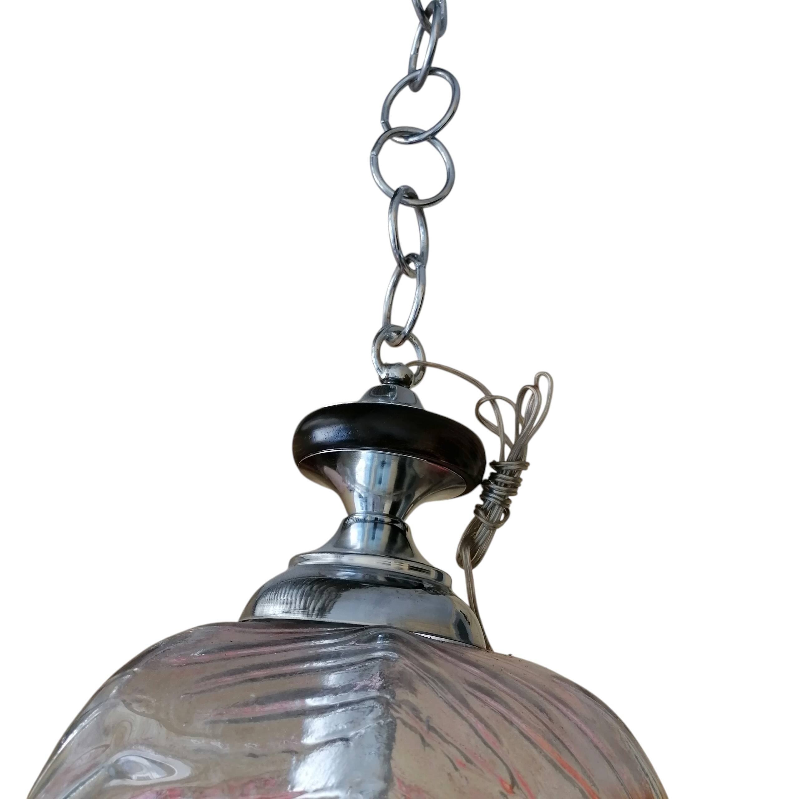 Lustre en verre de Murano