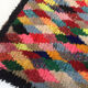 Tapis berbère Beni Ouarain à losanges colorés 185x97cm