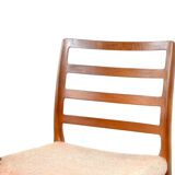 Set of 2 model 85 dining chairs by Niels Moller from Denmark