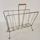 Gilded metal magazine rack 50/60s