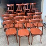 Set of 27 bistro and Baumann chairs