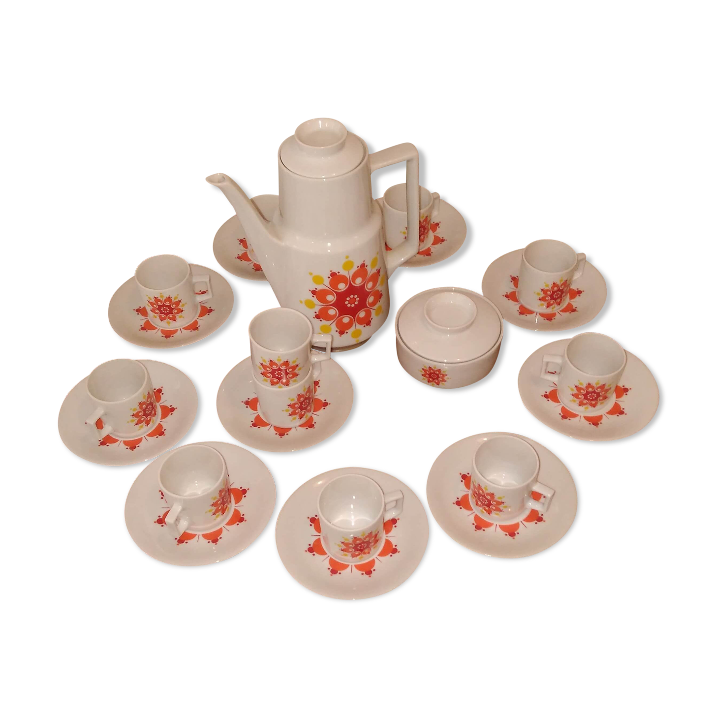 Coffee service of the 70 Bavaria porcelain