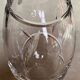Egg-shaped crystal vase