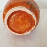 Ceramic vase signed Elisa Ponthet ? Elisa Pontet ? - Height 18.5cm