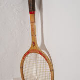 Old wooden tennis racket