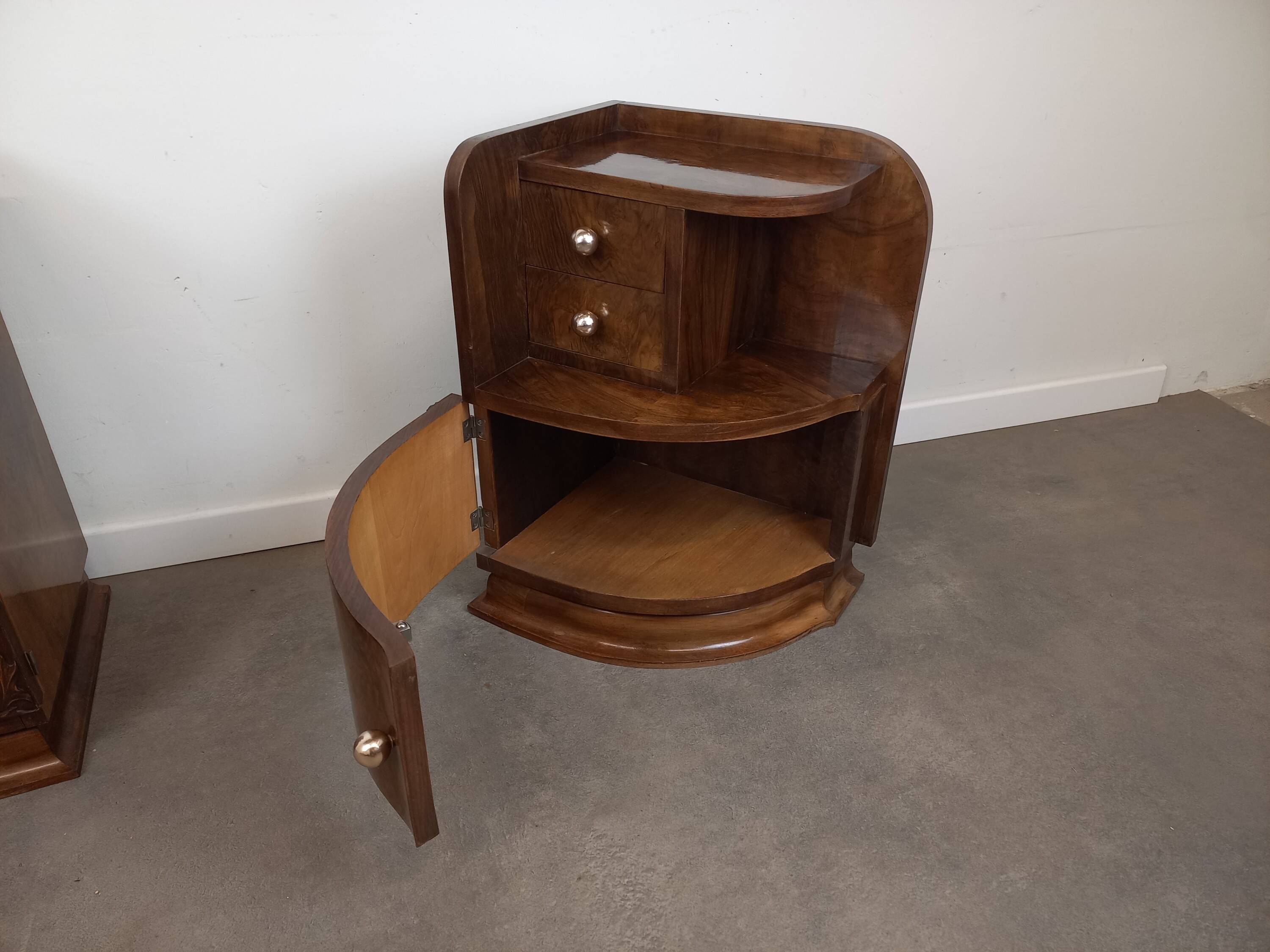 Pair of Art Deco bedside tables