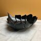 Black glass sheet shaped tidy