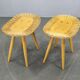 Pair of Rattan Side Tables by Jan Kalous for ULUV, 1970s