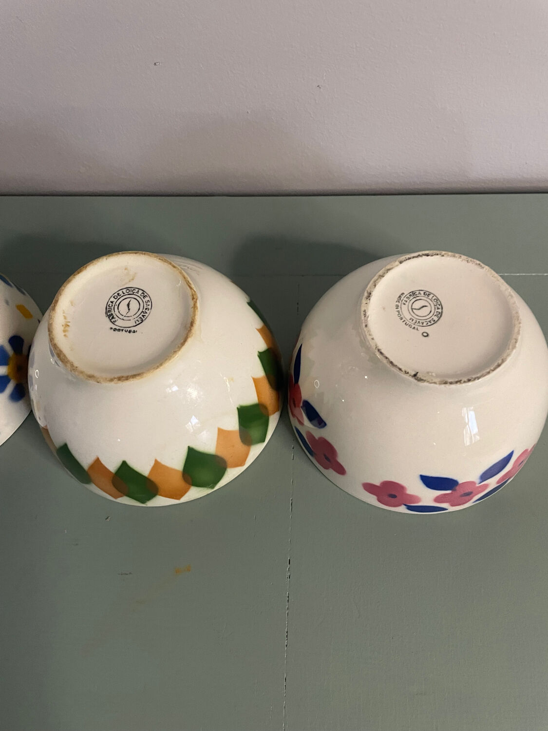 Lot de Bol ancien multicolore