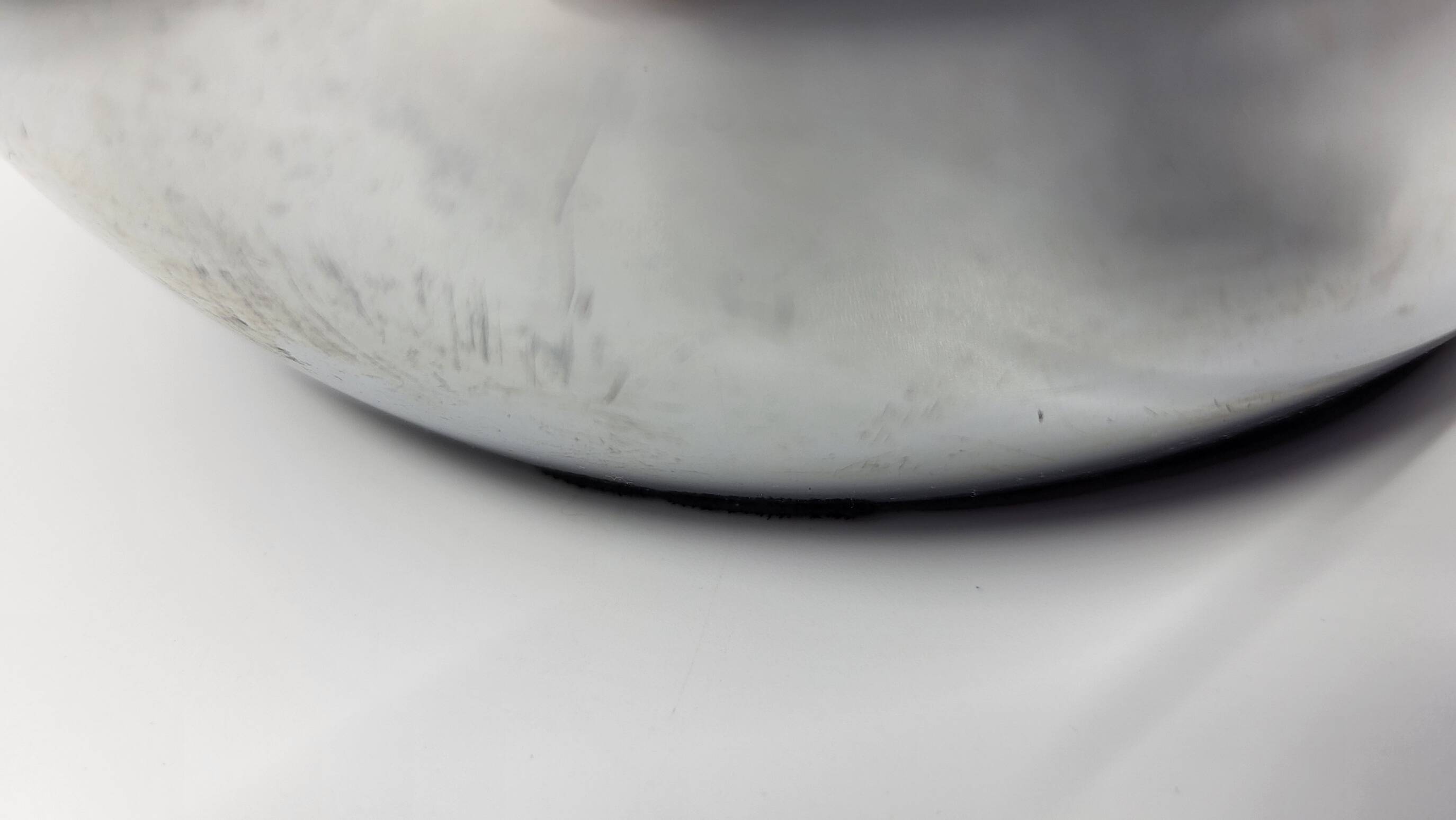 Pair of ball lamps, to be placed in chrome-plated stainless steel Vintage