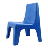 Blue children's chairs seventies design