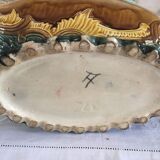 Art Nouveau planter barbotine Majolica 19th