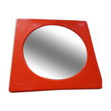 Orange vintage mirror