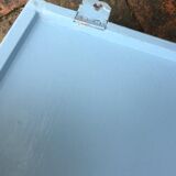 Small blue vintage pharmacy cabinet