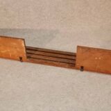 Modernist Art Deco coat racks in limed brown oak