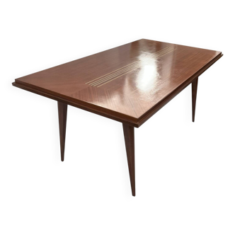 Table style scandinave pied compas