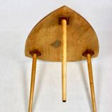 Table basse console polonaise en forme de feuille des années 70