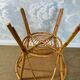 Bamboo and wicker table in the style of Dal Vera / Franco Albini, Italy, 1960s.